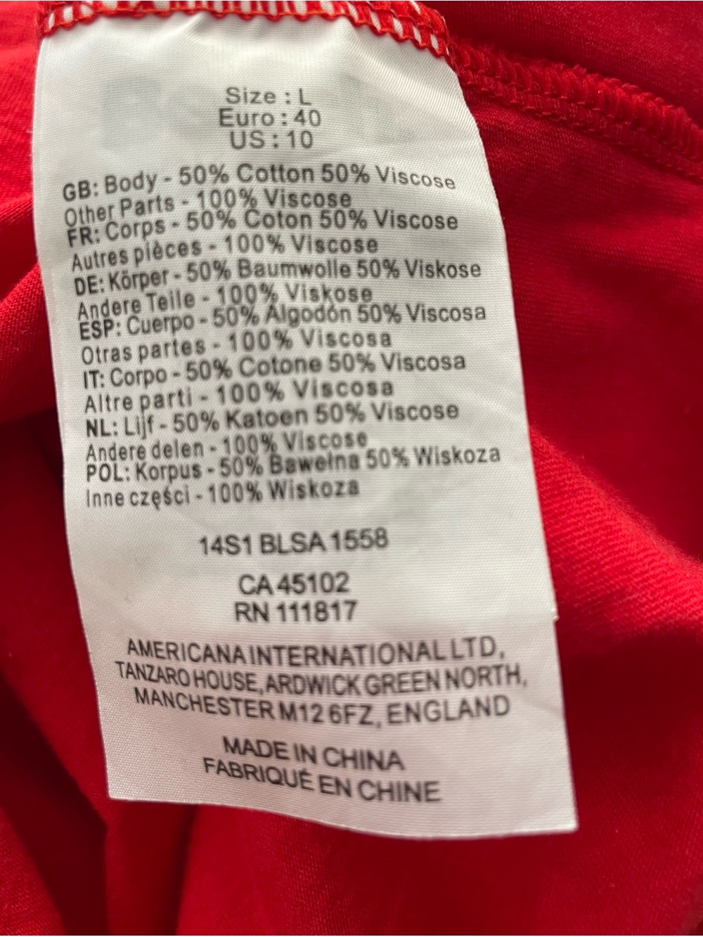 Bench Red Sleeveless Button-Front Drawstring Tunic - Picture 6 of 7
